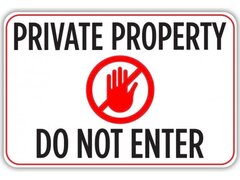 private property do not enter