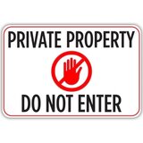 private property do not enter